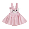 Pink Easter Bunny Romper Dress