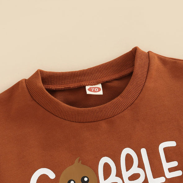 Gobble Til You Wobble Thanksgiving Baby Bodysuit