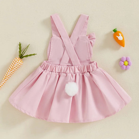 Pink Easter Bunny Romper Dress