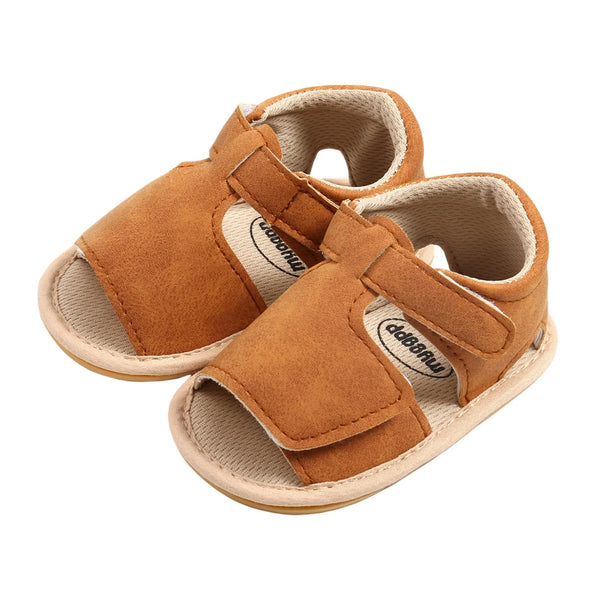 Baby Girl Velcro Sandals - Brown